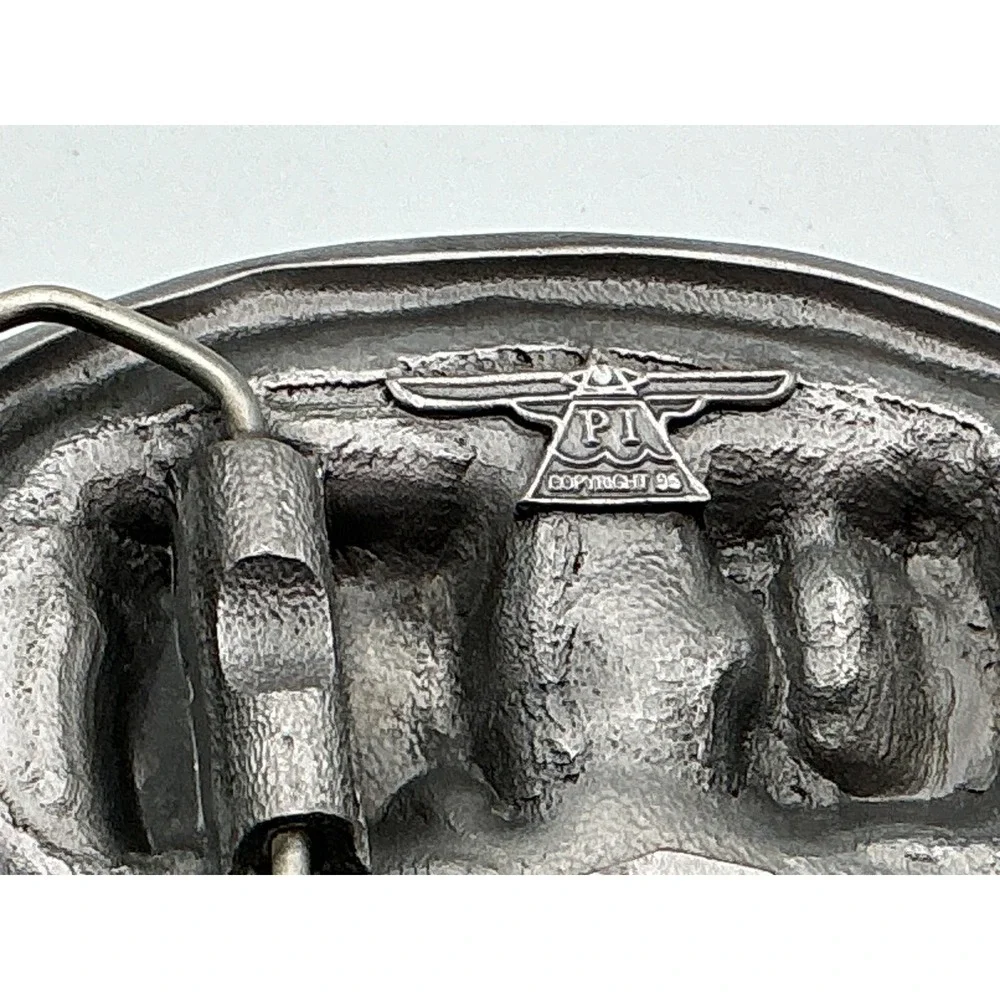 Vintage 1995 Ole Miss‎ Rebels Belt Buckle Precision Incentives Mississippi 4624